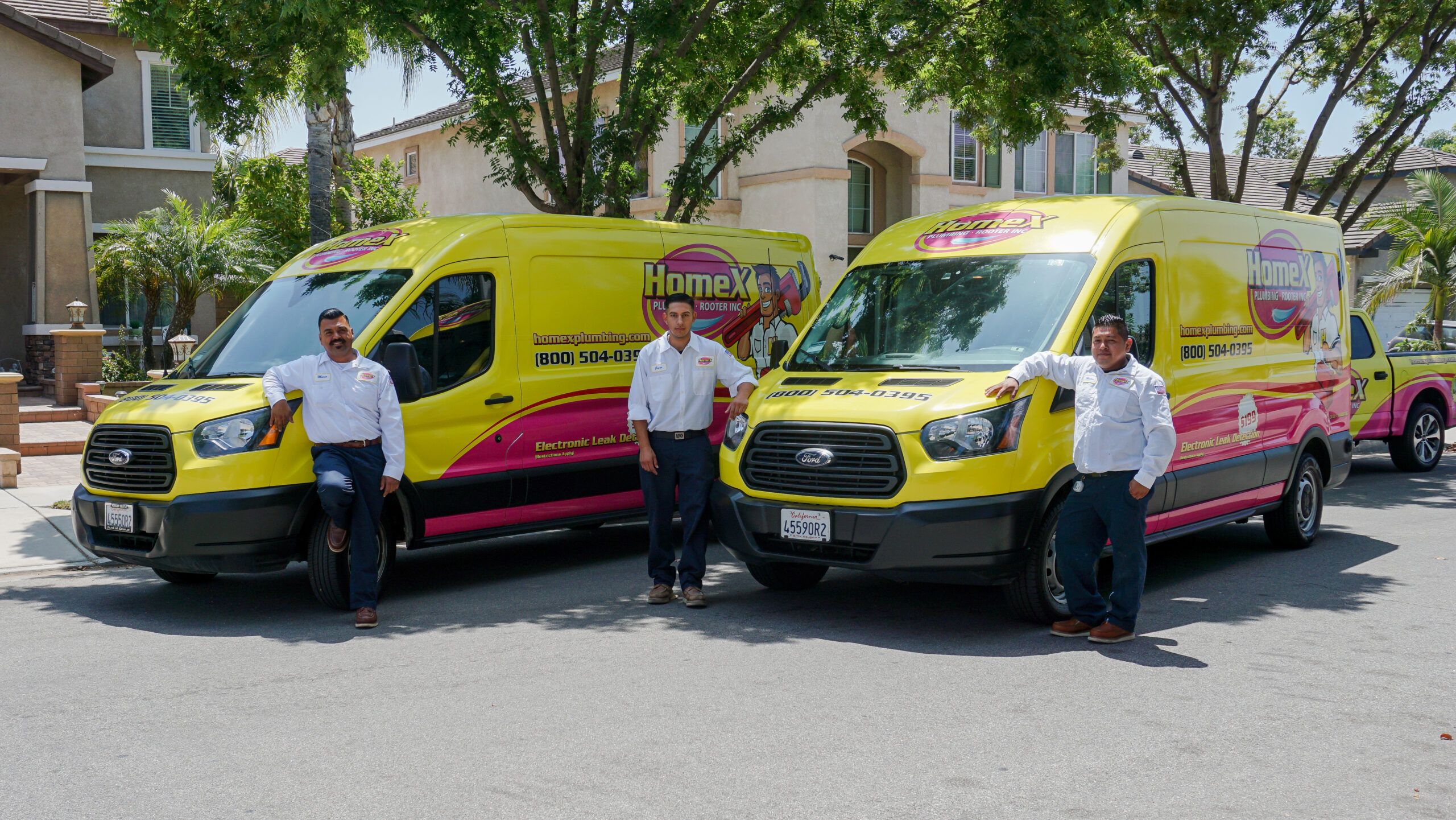 HomeX team ready to help with plumbing repairs