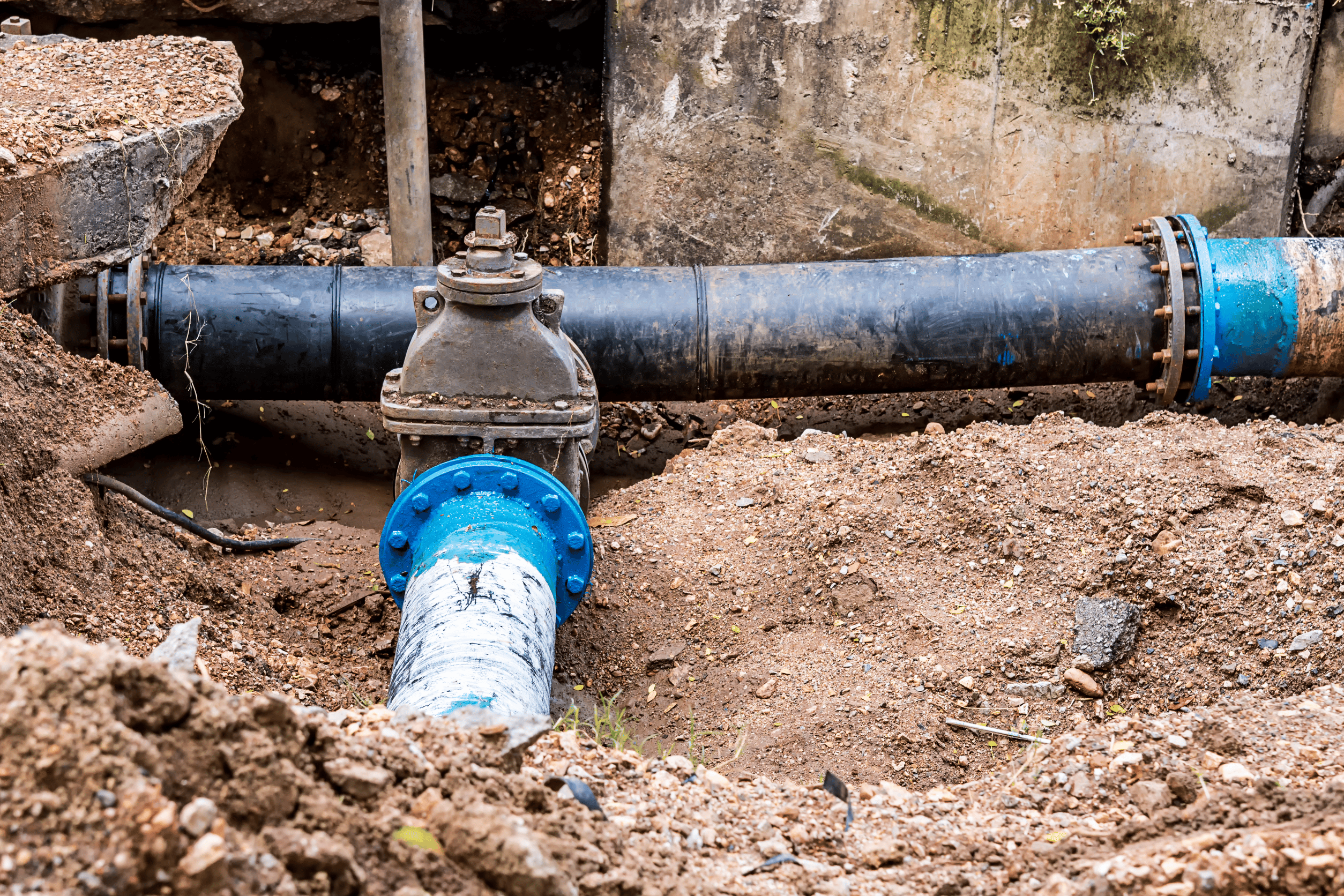 image of sewer system pipes