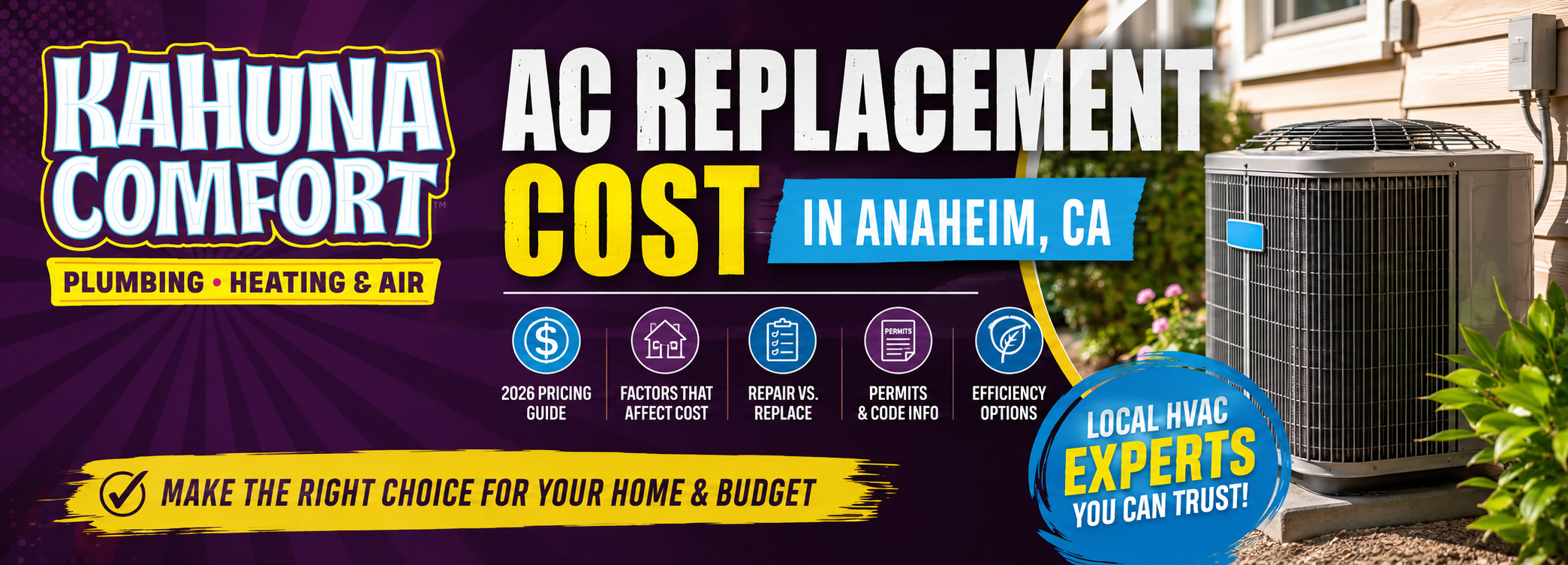 AC replacement costs in Anaheim CA