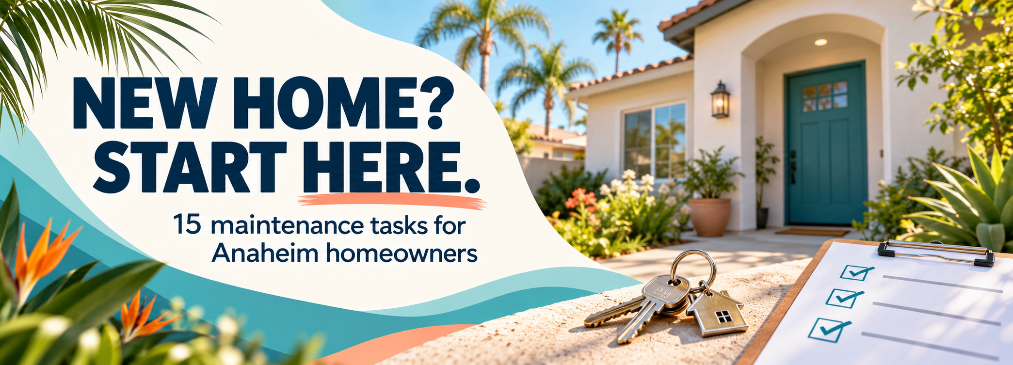 first-time homeowner maintenance checklist Anaheim